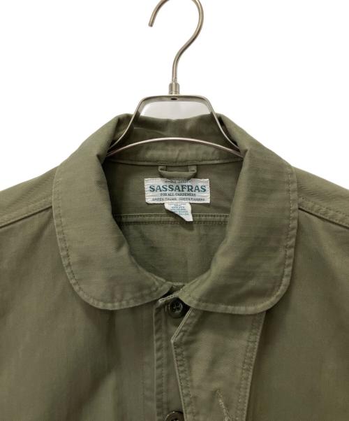 SASSAFRAS（ササフラス）SASSAFRAS (ササフラス) ミリタリージャケット カーキ サイズ:Mの古着・服飾アイテム