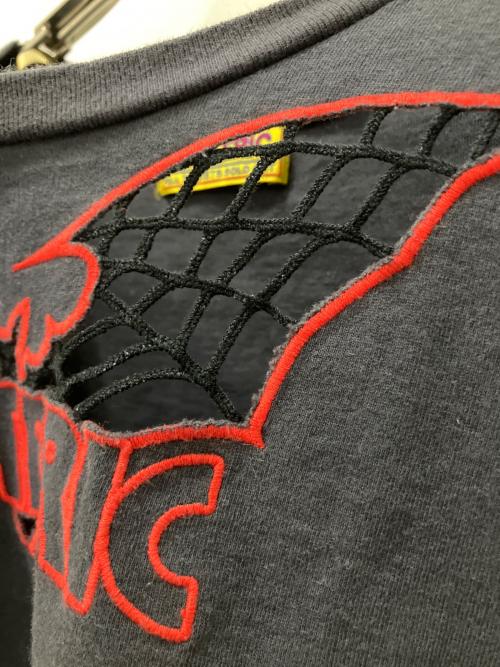 Hysteric Glamour（ヒステリックグラマー）Hysteric Glamour (ヒステリックグラマー) BAT WEB刺繍 チビTシャツ ブラック サイズ:FREEの古着・服飾アイテム