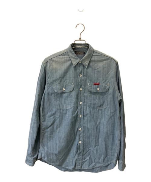 Hysteric Glamour（ヒステリックグラマー）Hysteric Glamour (ヒステリックグラマー) RABBIT SALON シャンブレーワークシャツ ブルー サイズ:Sの古着・服飾アイテム