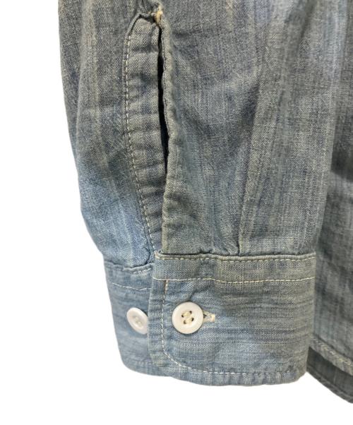 Hysteric Glamour（ヒステリックグラマー）Hysteric Glamour (ヒステリックグラマー) RABBIT SALON シャンブレーワークシャツ ブルー サイズ:Sの古着・服飾アイテム