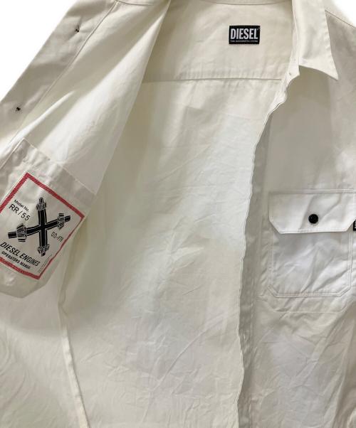 DIESEL（ディーゼル）DIESEL (ディーゼル) コットンジャケット ホワイト サイズ:Sの古着・服飾アイテム