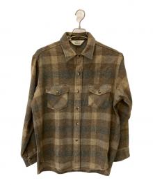 WOOLRICH（ウールリッチ）の古着「ボードシャツ」｜ブラウン×ベージュ