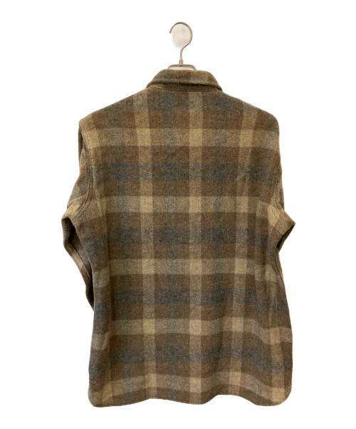 WOOLRICH（ウールリッチ）WOOLRICH (ウールリッチ) ボードシャツ ブラウン×ベージュ サイズ:Lの古着・服飾アイテム