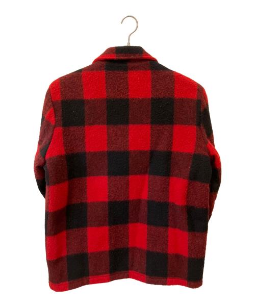 WOOLRICH（ウールリッチ）WOOLRICH (ウールリッチ) ウールジャケット ブラック×レッド サイズ:Lの古着・服飾アイテム