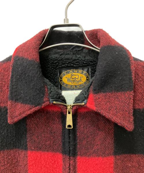 WOOLRICH（ウールリッチ）WOOLRICH (ウールリッチ) ウールジャケット ブラック×レッド サイズ:Lの古着・服飾アイテム