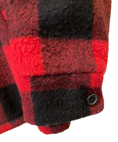 WOOLRICH（ウールリッチ）WOOLRICH (ウールリッチ) ウールジャケット ブラック×レッド サイズ:Lの古着・服飾アイテム