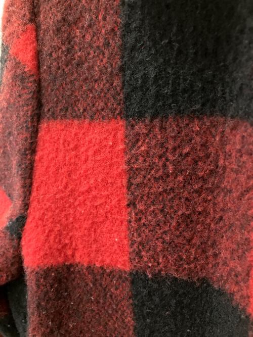 WOOLRICH（ウールリッチ）WOOLRICH (ウールリッチ) ウールジャケット ブラック×レッド サイズ:Lの古着・服飾アイテム