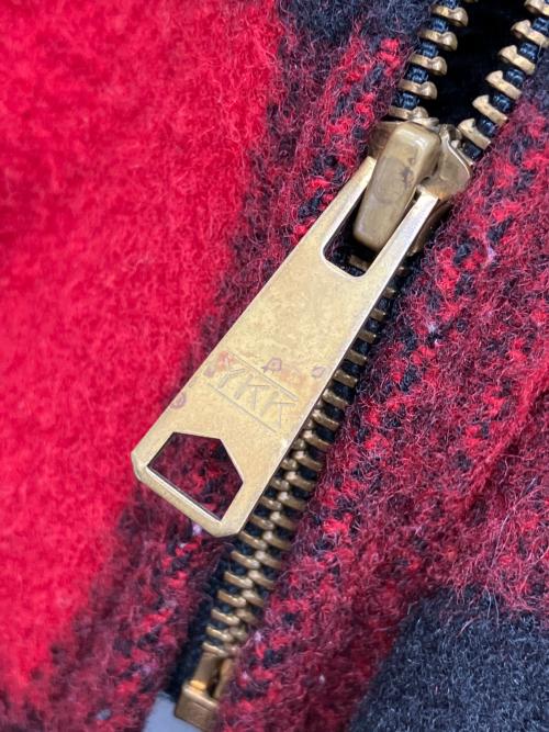 WOOLRICH（ウールリッチ）WOOLRICH (ウールリッチ) ウールジャケット ブラック×レッド サイズ:Lの古着・服飾アイテム