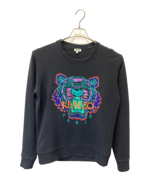 KENZO（ケンゾー）KENZO (ケンゾー) クラシックタイガー刺繍スウェット ブラック サイズ:Lの古着・服飾アイテム