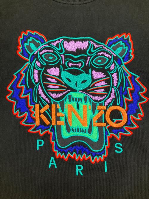 KENZO（ケンゾー）KENZO (ケンゾー) クラシックタイガー刺繍スウェット ブラック サイズ:Lの古着・服飾アイテム