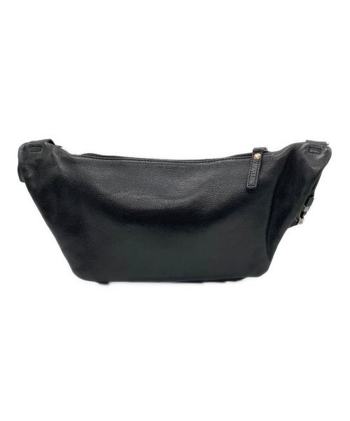BURBERRY BLACK LABEL（バーバリーブラックレーベル）BURBERRY BLACK LABEL (バーバリーブラックレーベル) レザーショルダーバッグ ブラックの古着・服飾アイテム