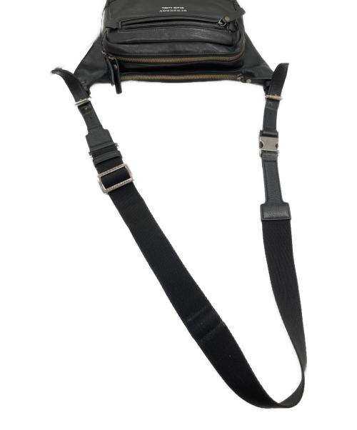 BURBERRY BLACK LABEL（バーバリーブラックレーベル）BURBERRY BLACK LABEL (バーバリーブラックレーベル) レザーショルダーバッグ ブラックの古着・服飾アイテム