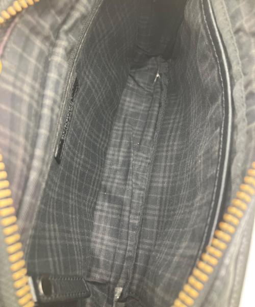 BURBERRY BLACK LABEL（バーバリーブラックレーベル）BURBERRY BLACK LABEL (バーバリーブラックレーベル) レザーショルダーバッグ ブラックの古着・服飾アイテム