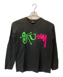 stussy（ステューシー）の古着「長袖カットソー　Multi Logo」｜ブラック