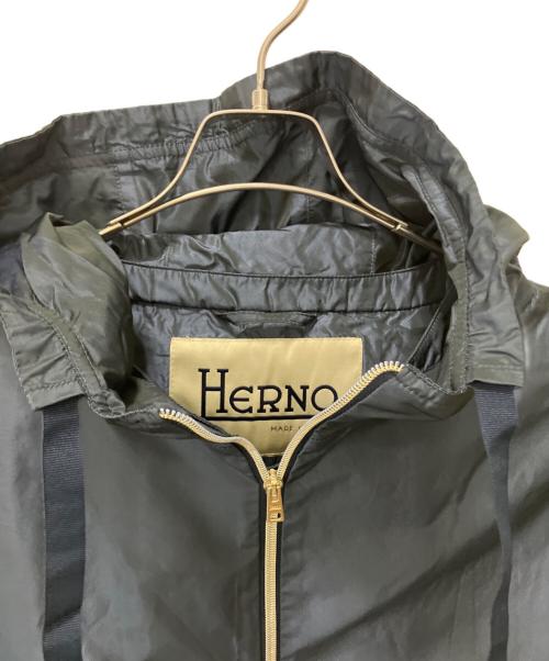 HERNO（ヘルノ）HERNO (ヘルノ) 撥水ロングコート ネイビー サイズ:42の古着・服飾アイテム