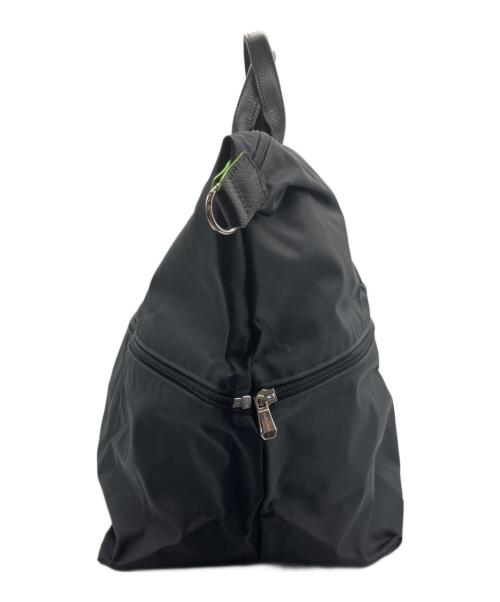 LONGCHAMP（ロンシャン）LONGCHAMP (ロンシャン) ル プリアージュ グリーン トラベルバッグ ブラックの古着・服飾アイテム