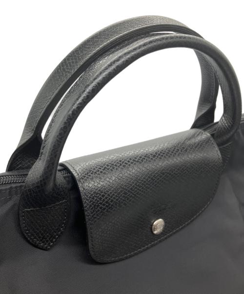 LONGCHAMP（ロンシャン）LONGCHAMP (ロンシャン) ル プリアージュ グリーン トラベルバッグ ブラックの古着・服飾アイテム