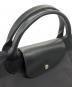 中古・古着 LONGCHAMP (ロンシャン) ル プリアージュ グリーン トラベルバッグ ブラック：25000円