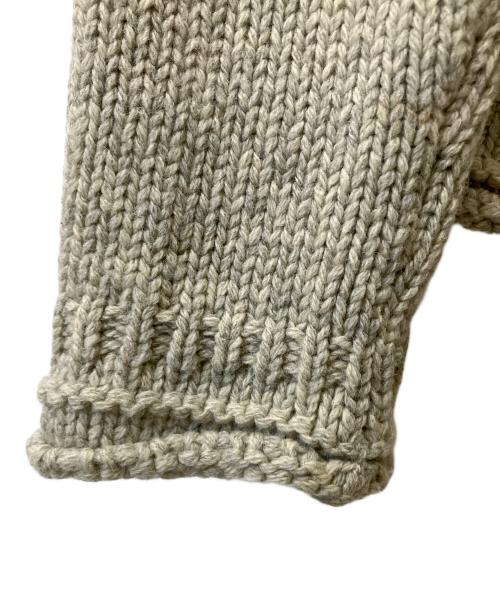 Acne studios（アクネ ストゥディオズ）Acne studios (アクネ ストゥディオズ) Sirus Icelandic Sweater ライトグレー×ブラック サイズ:XSの古着・服飾アイテム
