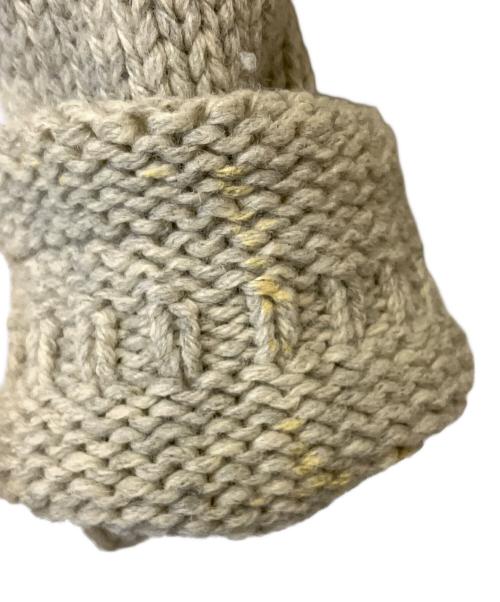 Acne studios（アクネ ストゥディオズ）Acne studios (アクネ ストゥディオズ) Sirus Icelandic Sweater ライトグレー×ブラック サイズ:XSの古着・服飾アイテム