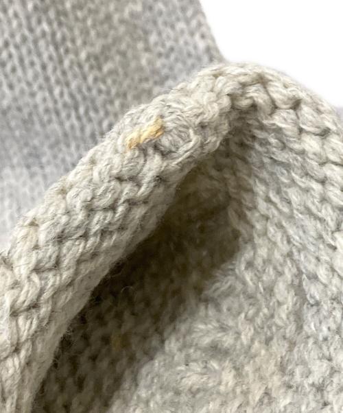 Acne studios（アクネ ストゥディオズ）Acne studios (アクネ ストゥディオズ) Sirus Icelandic Sweater ライトグレー×ブラック サイズ:XSの古着・服飾アイテム