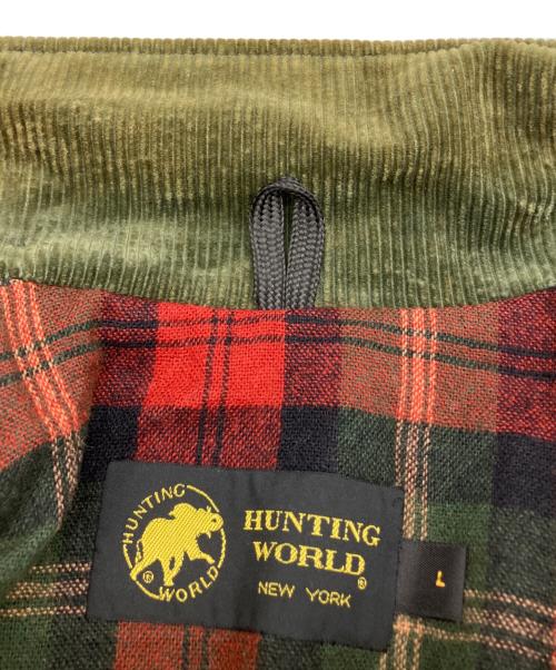 HUNTING WORLD（ハンティングワールド）HUNTING WORLD (ハンティングワールド) ハンティングオイルドジャケット グリーン サイズ:Lの古着・服飾アイテム