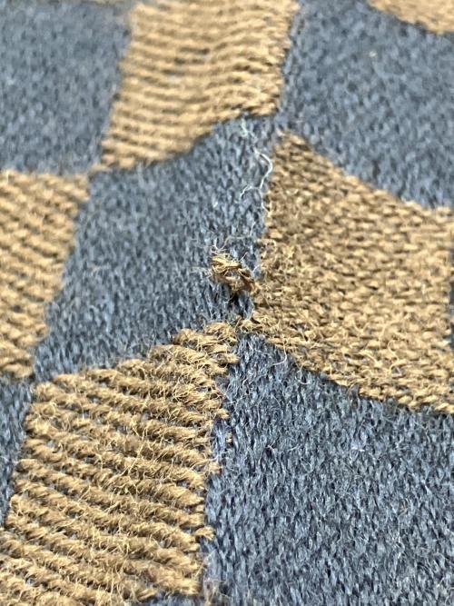 FENDI（フェンディ）FENDI (フェンディ) マフラー ブラウン×ネイビーの古着・服飾アイテム