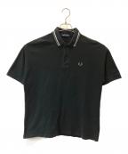 FRED PERRY×BEAMSフレッドペリー×ビームス）の古着「別注 オーバーサイズ半袖ポロシャツ」｜ブラック