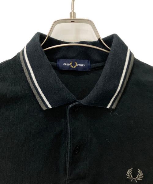FRED PERRY（フレッドペリー）FRED PERRY (フレッドペリー) BEAMS (ビームス) 別注 オーバーサイズ半袖ポロシャツ ブラック サイズ:Sの古着・服飾アイテム