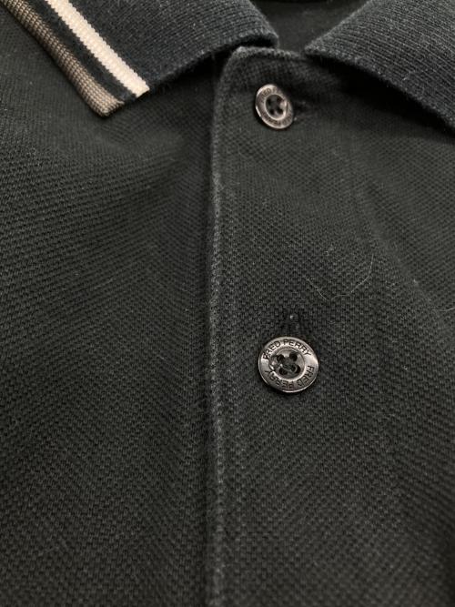 FRED PERRY（フレッドペリー）FRED PERRY (フレッドペリー) BEAMS (ビームス) 別注 オーバーサイズ半袖ポロシャツ ブラック サイズ:Sの古着・服飾アイテム