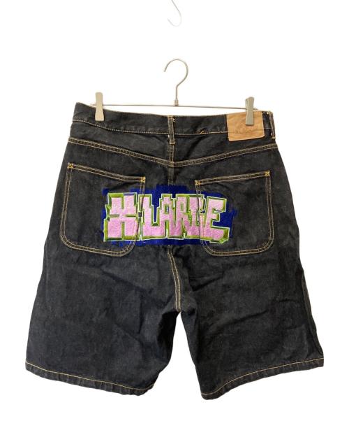 X-LARGE（エクストララージ）X-LARGE (エクストララージ) POLYGON LG DNM SHORT PANTS ブラック サイズ:34の古着・服飾アイテム