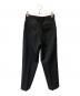 MARKAWARE (マーカウェア) PLEATED FRONT PEGTOPタックパンツ ブラック サイズ:1：8000円