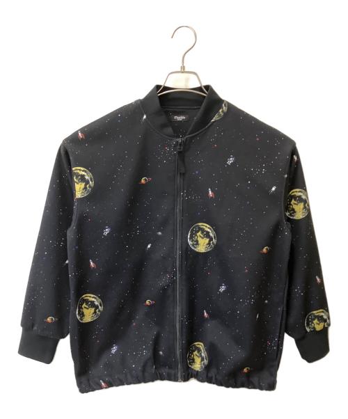 Marble SUD（マーブルシュッド）Marble SUD (マーブルシュッド) ジップアップブルゾン ブラック サイズ:Freeの古着・服飾アイテム