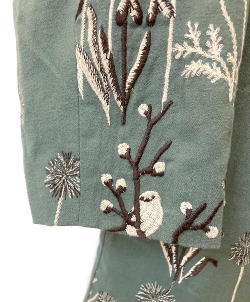 Marble SUD（マーブルシュッド）Marble SUD (マーブルシュッド) ノーカラーコート グリーン サイズ:Freeの古着・服飾アイテム