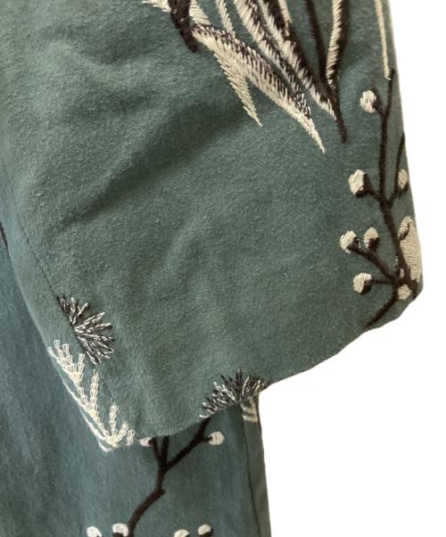 Marble SUD（マーブルシュッド）Marble SUD (マーブルシュッド) ノーカラーコート グリーン サイズ:Freeの古着・服飾アイテム