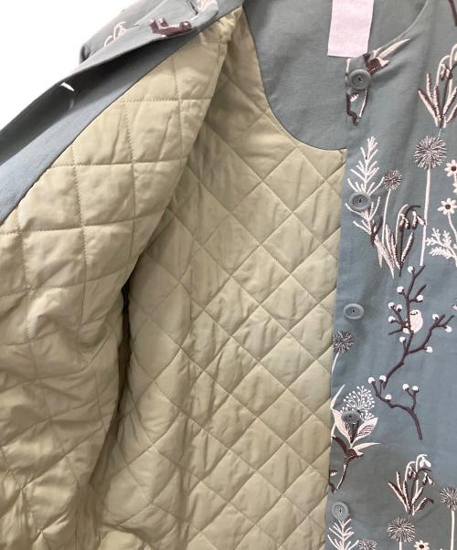 Marble SUD（マーブルシュッド）Marble SUD (マーブルシュッド) ノーカラーコート グリーン サイズ:Freeの古着・服飾アイテム