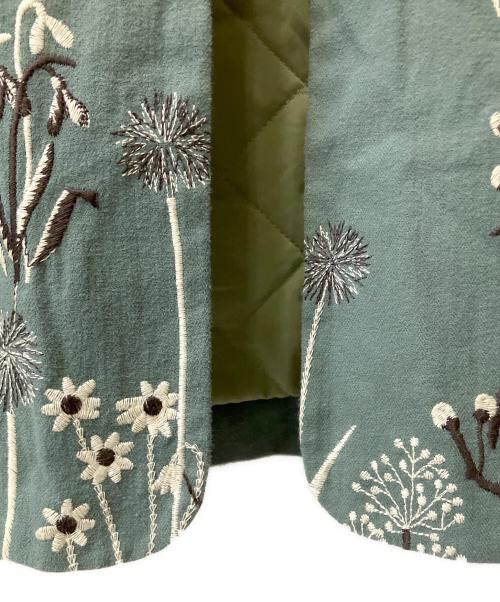 Marble SUD（マーブルシュッド）Marble SUD (マーブルシュッド) ノーカラーコート グリーン サイズ:Freeの古着・服飾アイテム