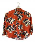 BANANATIMEバナナタイム）の古着「OVERSIZED 2 SHIRT」｜オレンジ×ネイビー
