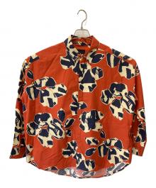 BANANATIME（バナナタイム）の古着「OVERSIZED 2 SHIRT」｜オレンジ×ネイビー