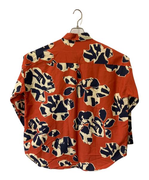 BANANATIME（バナナタイム）BANANATIME (バナナタイム) OVERSIZED 2 SHIRT オレンジ×ネイビー サイズ:Lの古着・服飾アイテム