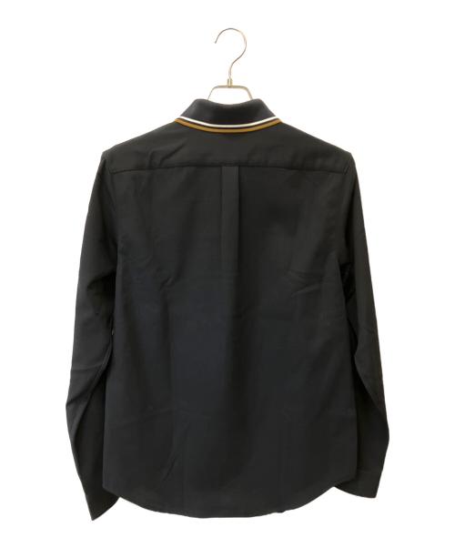 FRED PERRY（フレッドペリー）FRED PERRY (フレッドペリー) Polo Collar Woven Pique Shirt ブラック サイズ:S 未使用品の古着・服飾アイテム