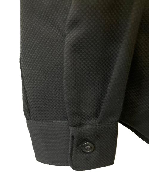 FRED PERRY（フレッドペリー）FRED PERRY (フレッドペリー) Polo Collar Woven Pique Shirt ブラック サイズ:S 未使用品の古着・服飾アイテム