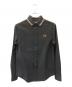 FRED PERRY（フレッドペリー）の古着「Polo Collar Woven Pique Shirt」｜ブラック
