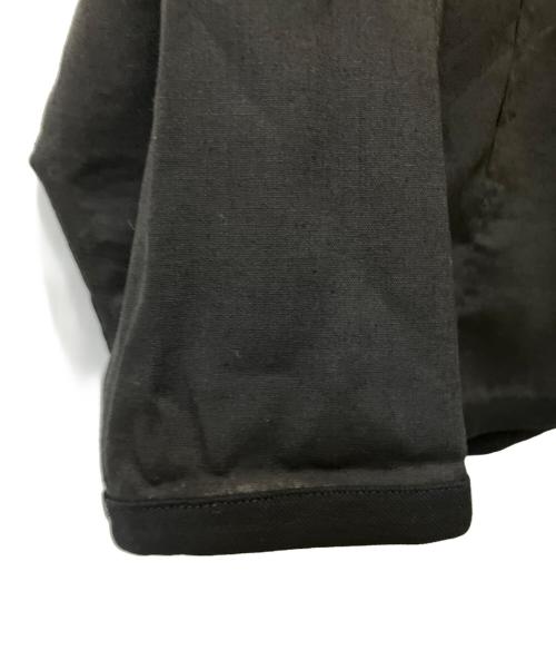DANTON（ダントン）DANTON (ダントン) リネンポリエステルクロス シャツカーディガン ブラック サイズ:36の古着・服飾アイテム