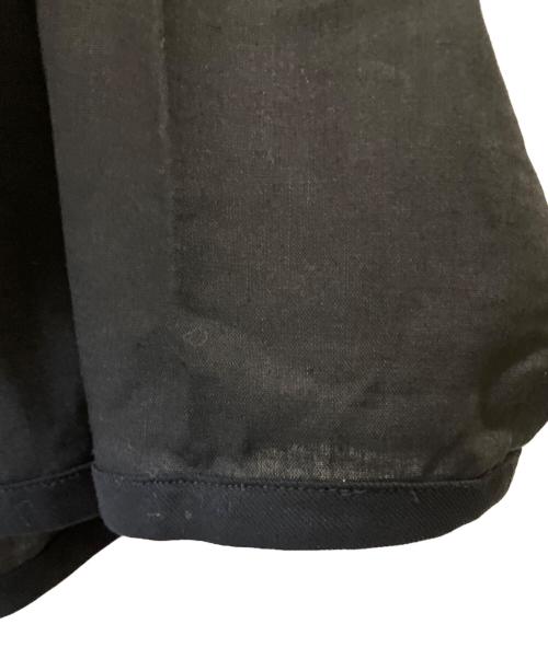DANTON（ダントン）DANTON (ダントン) リネンポリエステルクロス シャツカーディガン ブラック サイズ:36の古着・服飾アイテム
