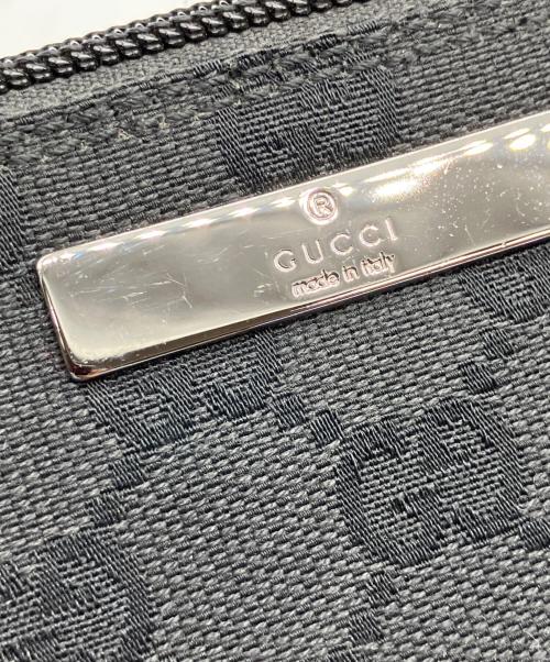 GUCCI（グッチ）GUCCI (グッチ) アクセサリーポーチ ブラックの古着・服飾アイテム