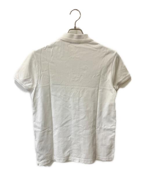 MONCLER（モンクレール）MONCLER (モンクレール) ポロシャツ ホワイト サイズ:Mの古着・服飾アイテム