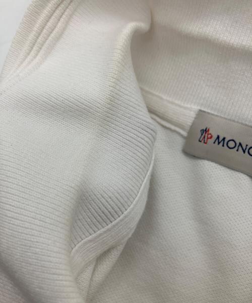 MONCLER（モンクレール）MONCLER (モンクレール) ポロシャツ ホワイト サイズ:Mの古着・服飾アイテム