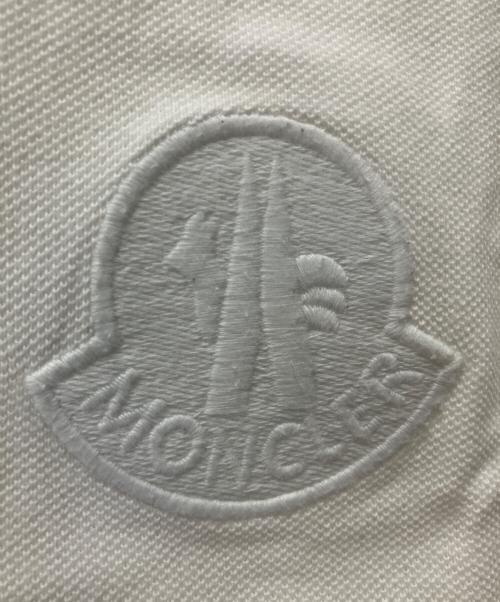 MONCLER（モンクレール）MONCLER (モンクレール) ポロシャツ ホワイト サイズ:Mの古着・服飾アイテム