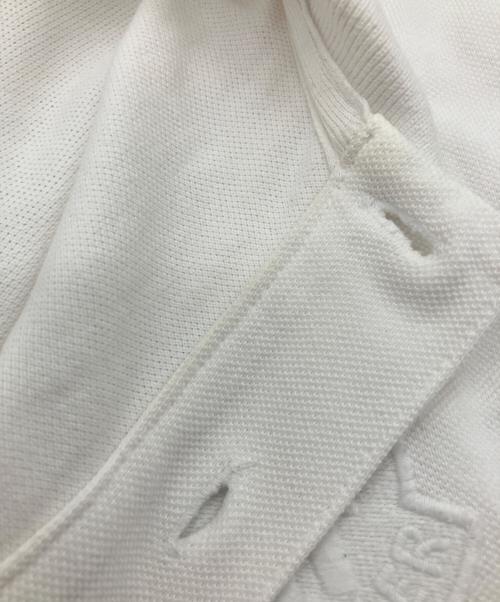 MONCLER（モンクレール）MONCLER (モンクレール) ポロシャツ ホワイト サイズ:Mの古着・服飾アイテム